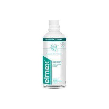 Elmex Sensitive Professional Dental Solution in 400ml bottle, designed for sensitive teeth, by Pasteur Pharmacy.