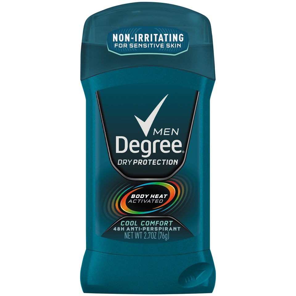Degree Men Original Protection Antiperspirant Deodorant stick in Cool Comfort scent, 2.7 oz, from Pasteur Pharmacy.