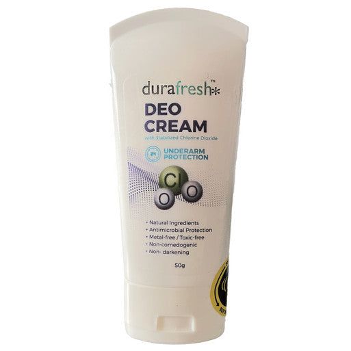 Durafresh aloe vera deodorant in a 2 oz stick, natural scent, with soothing aloe vera, by Pasteur Pharmacy.