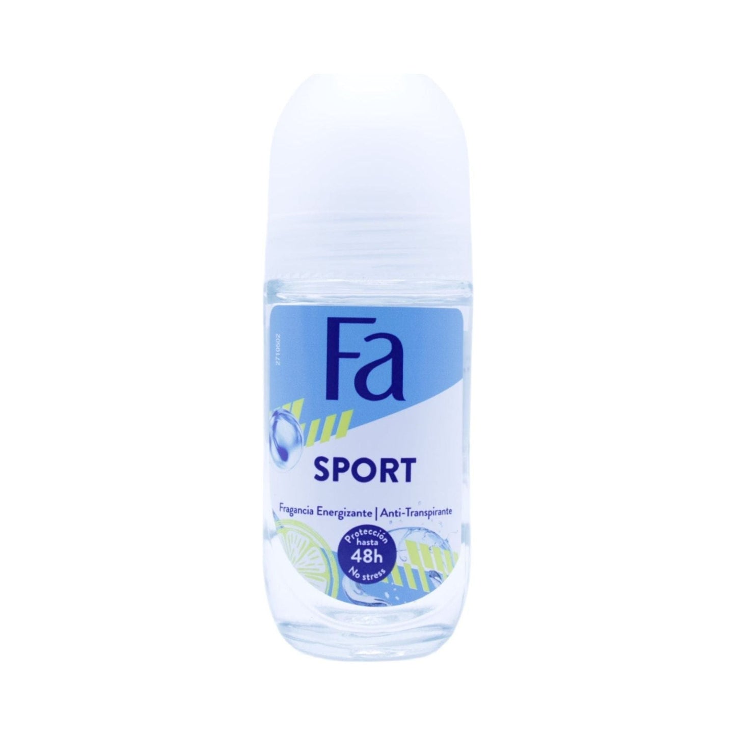 Pasteur Pharmacy FA Deodorant Sport 48hrs anti-perspirant 50ml bottle with a white cap and label showing product details.