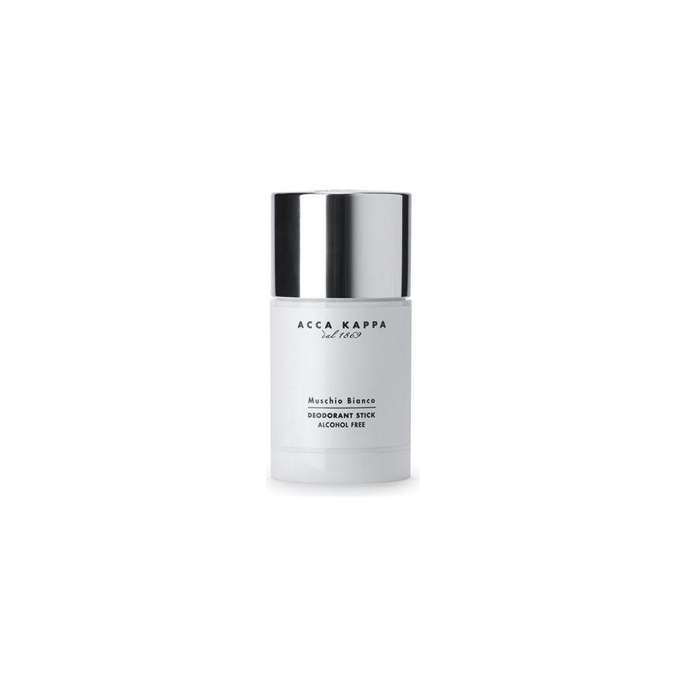 Acca Kappa White Moss deodorant stick in 75 ml, natural scent, creamy texture, white packaging, suitable for everyday use