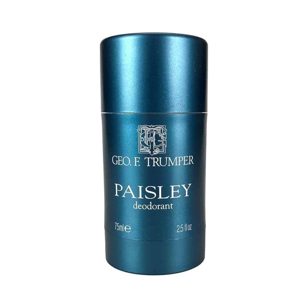 Geo.F. Trumper Paisley deodorant stick by Pasteur Pharmacy, 75ml, in a sleek container, designed for fresh, long-lasting scent.