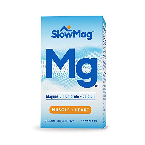 Electrical muscle stimulator product featuring Slow Mag Magnesium Chloride with Calcium tablets by Pasteur Pharmacy.