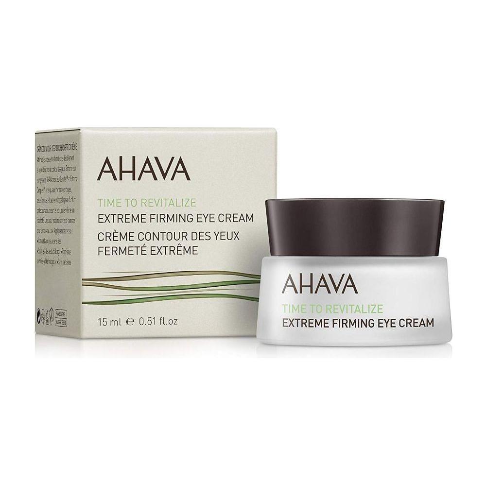 Ahava Dead Sea Mineral eye cream in 0.5 oz jar, revitalizing and firming eye cream for delicate skin around the eyes.