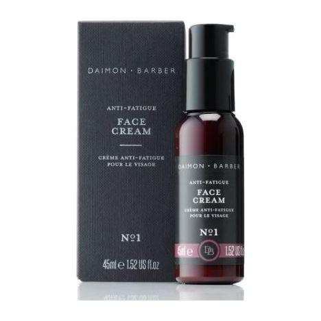 Daimon Barber Face Cream in 45ml jar, natural skincare product from Pasteur Pharmacy, with a sleek design and label on the jar.