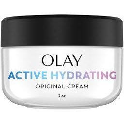 Olay Active Hydrating Face Cream for Women in 2 oz jar, moisturizing facial cream for daily skincare.