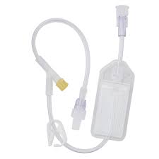 Sterile filtered IV extension set by Pasteur Pharmacy, 16-inch length, ideal for medical first aid use, shown in case of 50 units.