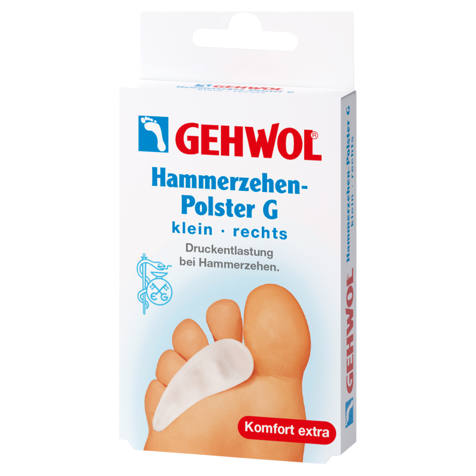 Gehwol Cushion for Hammer Toe G, right foot, 16 oz foot care product with soft padding for toe comfort and relief