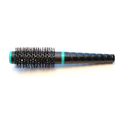 Janeke Spiral Thermal Round Hair Brush SP512C-ALM with wooden handle and bristles, designed for styling and volumizing hair.