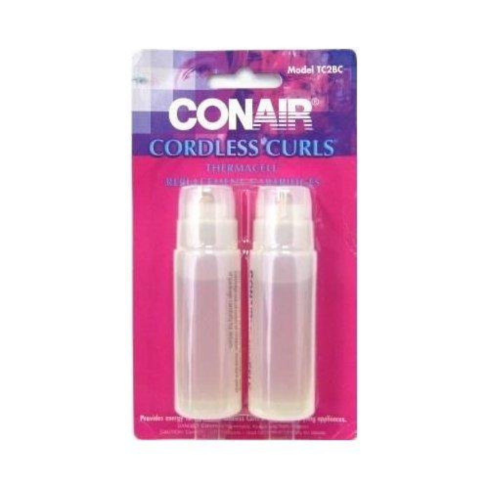 Conair Thermacell replacement cartridges for cordless curling iron, used for hair styling and curling at home.