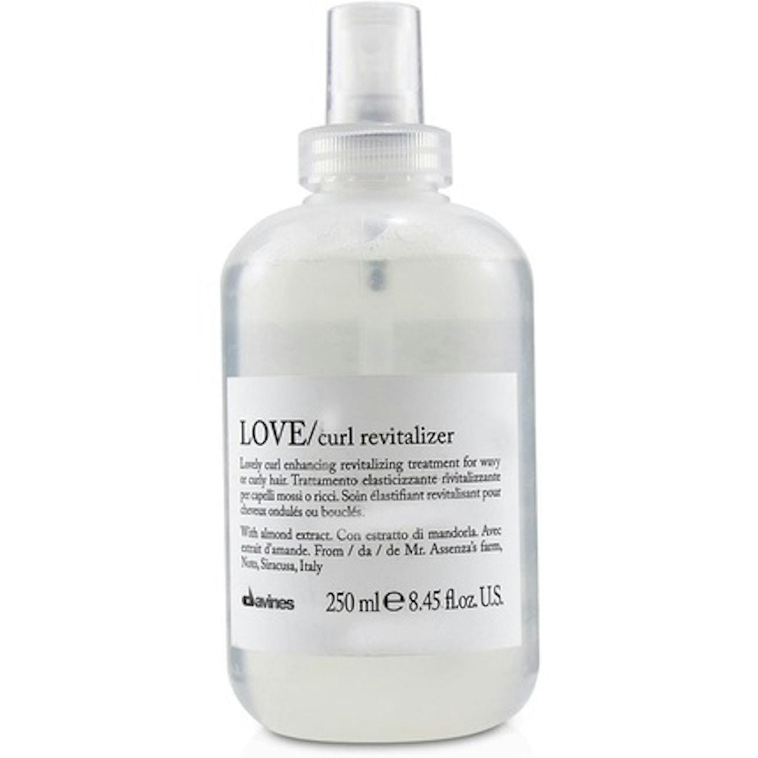 Davines Love Curl Revitalizer 250ml hair care product showing the bottle with a white label and blue accents.