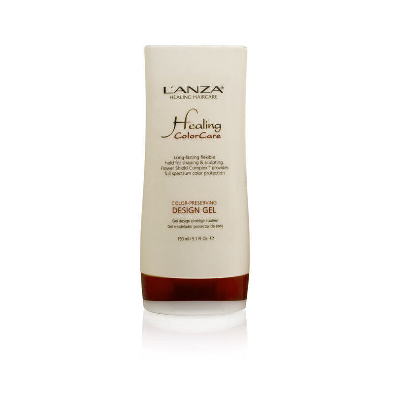 L'anza Healing ColorCare Color-Preserving Design Gel in 5.1 oz container, hair care product for color protection and styling.