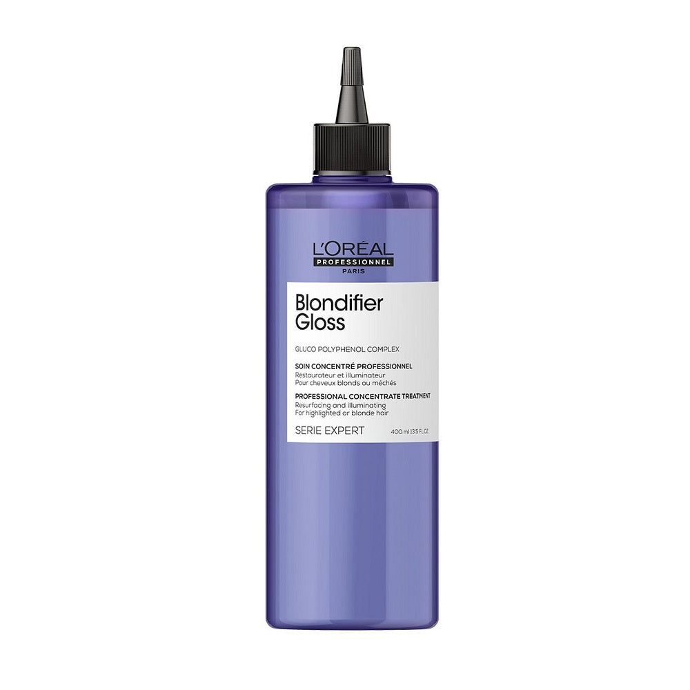 L'Oreal Professionnel Blondifier Concentrate Hair Treatment in 400ml bottle, nourishing and enhancing blonde hair shine.