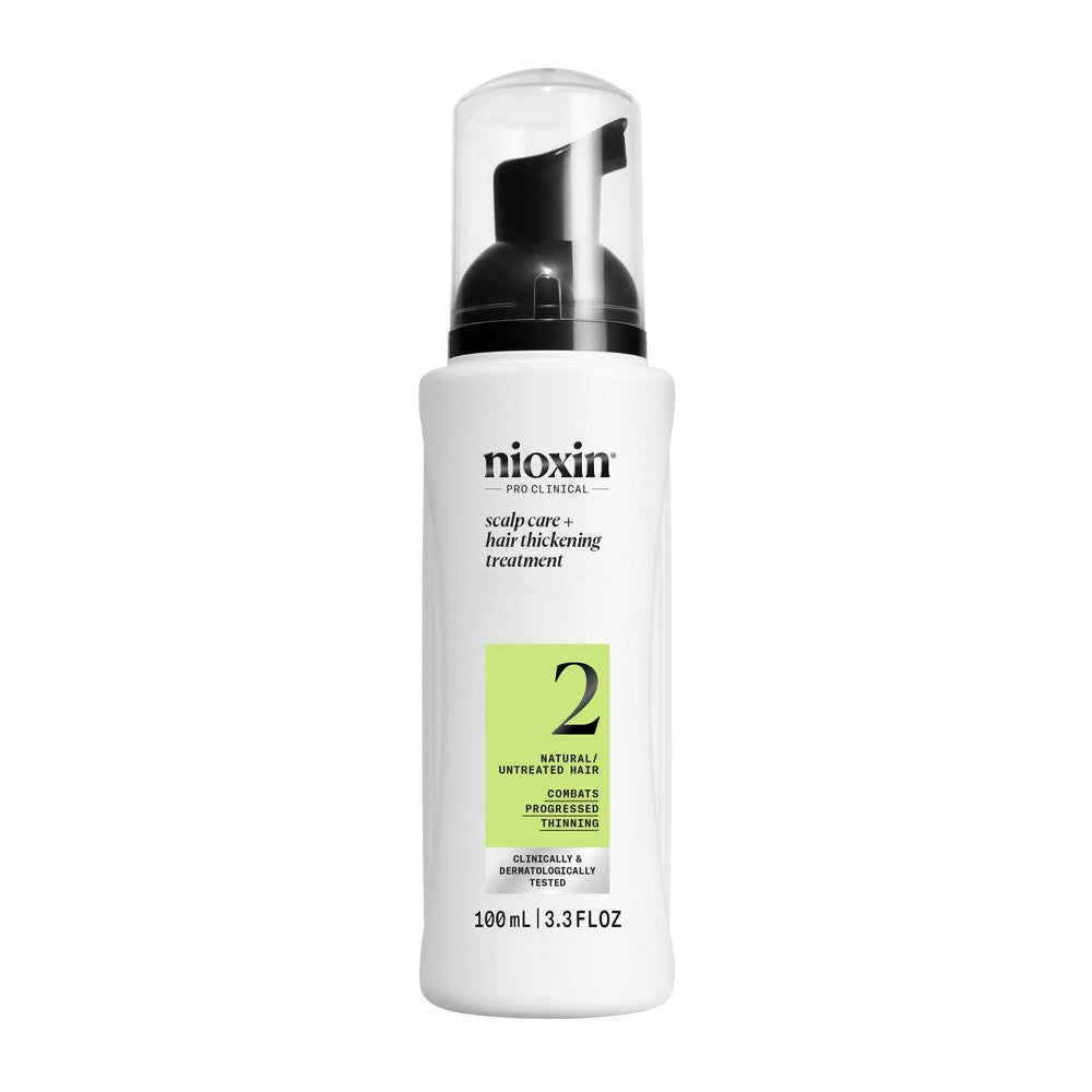 Nioxin Pro Clinical 2 Natural Untreated Hair Scalp Care and Thickening Treatment 3.3 oz, hair care product for scalp and hair health