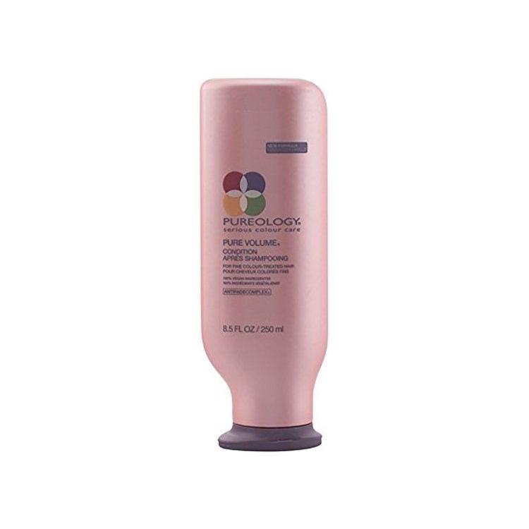 Pureology Pure Volume Antifade Complex hair care product in 8.5oz bottle, designed to add volume and protect hair color.