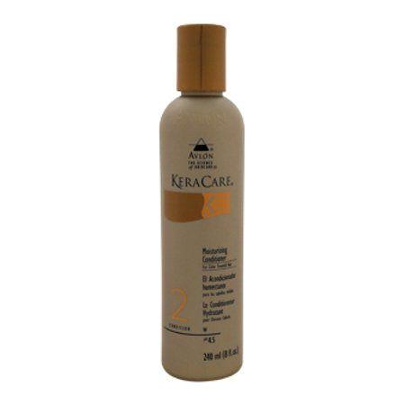 Avlon KeraCare Moisturizing Conditioner for color-treated hair, 8 fl oz, smooths and nourishes damaged hair naturally.