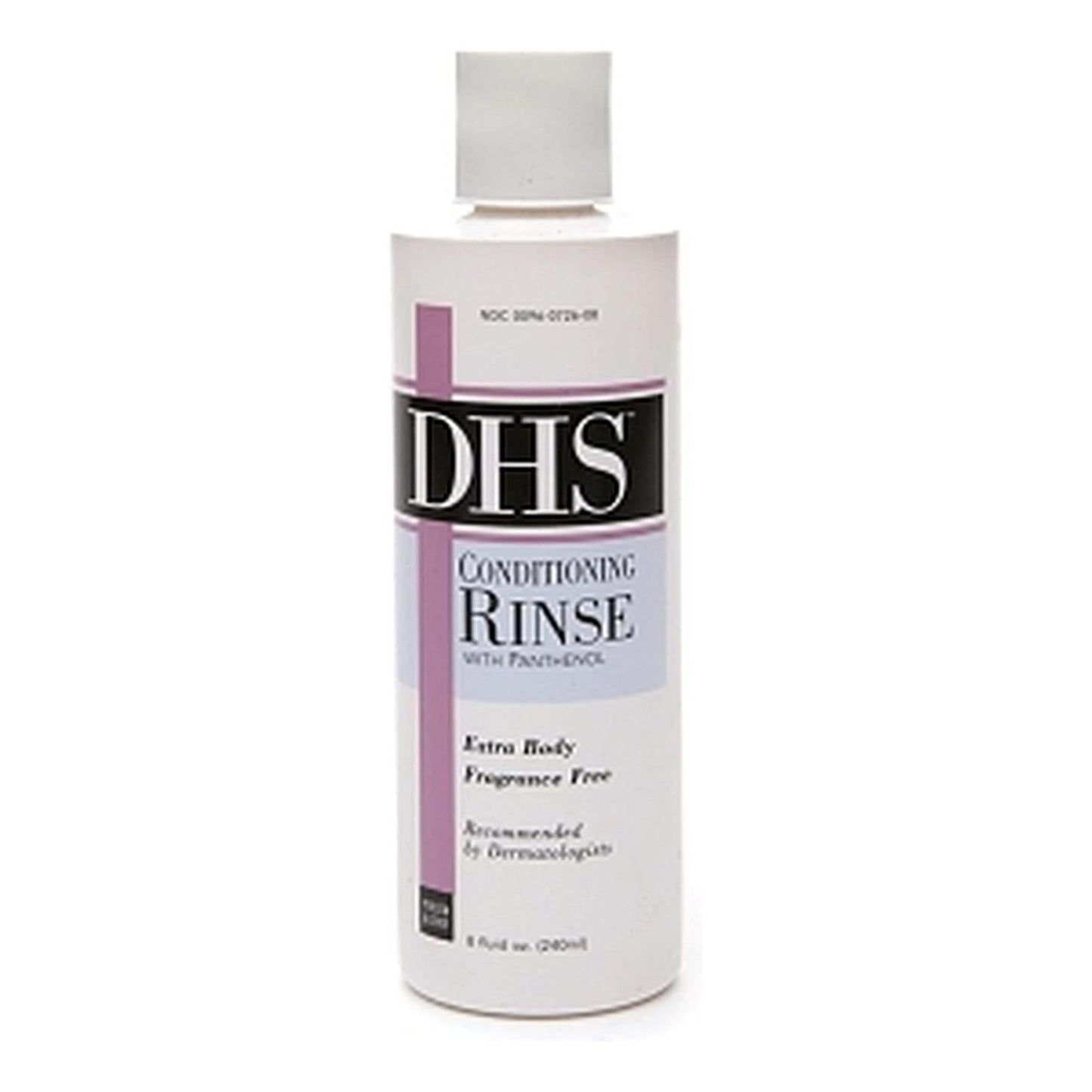DHS Conditioning Rinse hair conditioner in 8 oz bottle from Pasteur Pharmacy, smooths and nourishes hair.