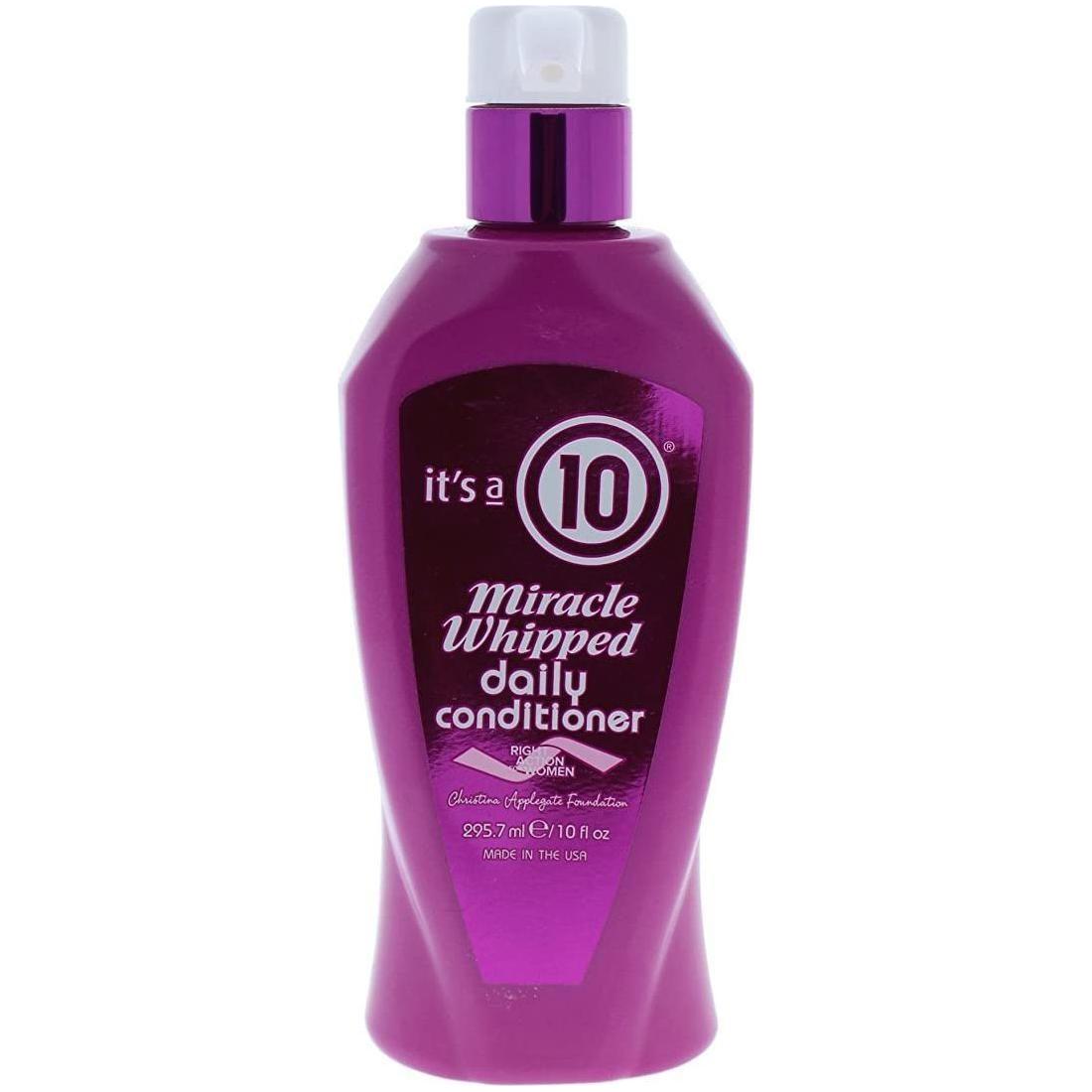 It's a 10 Miracle Whipped Conditioner bottle from Pasteur Pharmacy, a 10 oz hair conditioner with a smooth, whipped formula.
