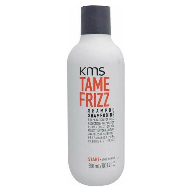 KMS Tame Frizz Hair Conditioner in 8.5 oz bottle, smooths frizz and nourishes hair, branded by Pasteur Pharmacy
