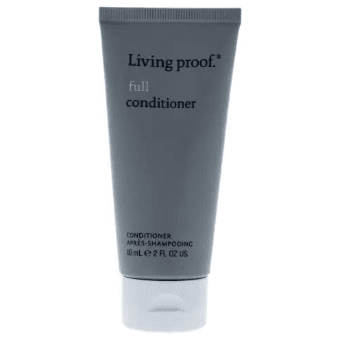 Living Proof Full Conditioner 2 oz hair conditioner, creamy formula for volumizing and nourishing hair, shown in a white bottle