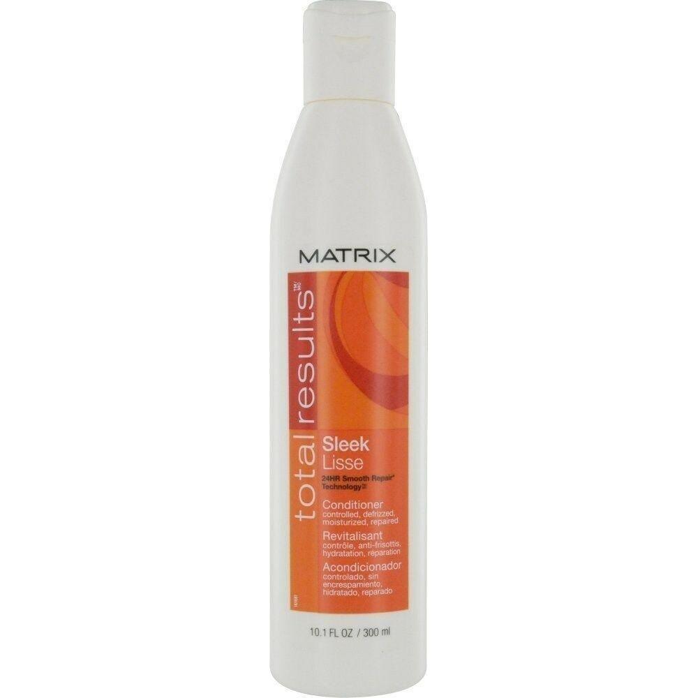 Matrix Total Results Sleek Hair Conditioner in 300ml bottle, smooths and nourishes hair for a sleek, shiny finish