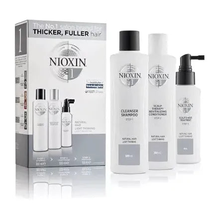 Nioxin Scalp Therapy Conditioner System 1 for thinning hair, 10.14 oz bottle, smooths and nourishes scalp and hair.