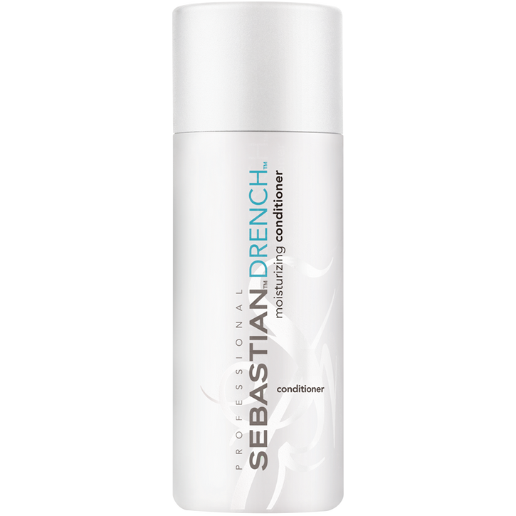 Sebastian Drench Hair Conditioner in 50ml bottle by Pasteur Pharmacy, smooths and nourishes hair with hydrating formula