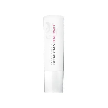 Sebastian Penetraitt Conditioner 8.4 oz in a white bottle with blue cap, designed for nourishing and repairing hair.