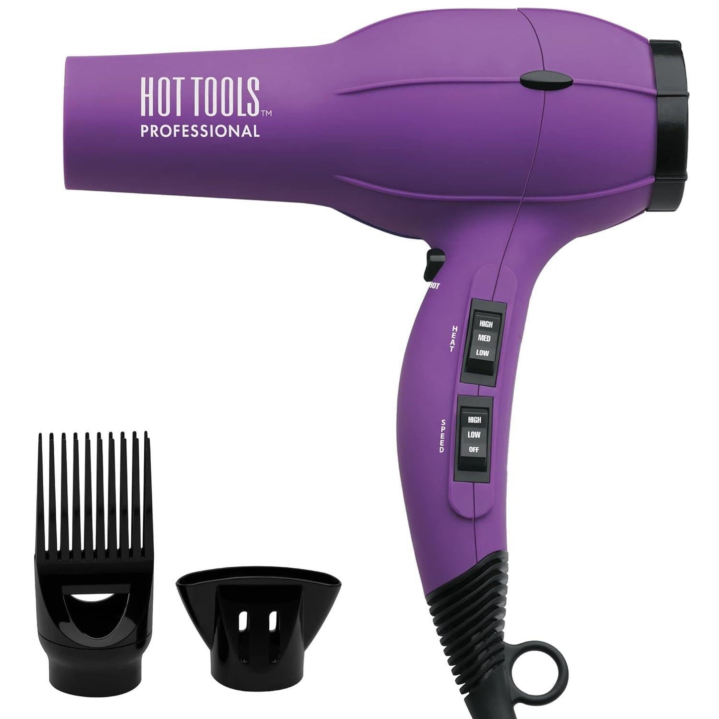 Hot Tools Pro Artist Turbo Ionic Salon Dryer in Royal Velvet, professional hair dryer with ionic technology and sleek design.