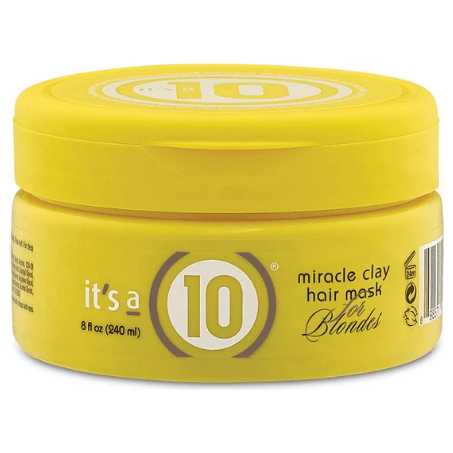 Pasteur Pharmacy It's a 10 Blonde Clay Hair Mask 240ml, creamy treatment for blonde hair care and brightening.