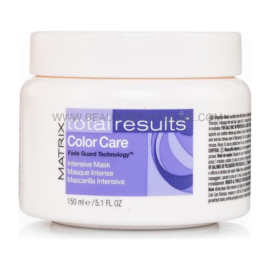 Matrix Total Results Color Care Intensive Hair Mask in a 5.1 oz jar, designed to nourish and protect colored hair.