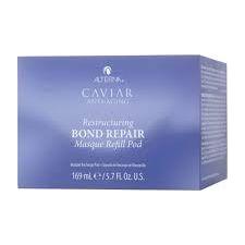 Alterna Caviar Restructuring Bond Repair Masque 5.7oz, a nourishing hair masque with caviar extract for damaged hair.