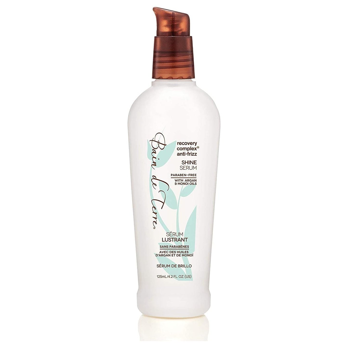 Bain De Terre Recovery Complex Thermal Protecting Spray in 6.7 oz bottle, hair protecting spray with pump dispenser.