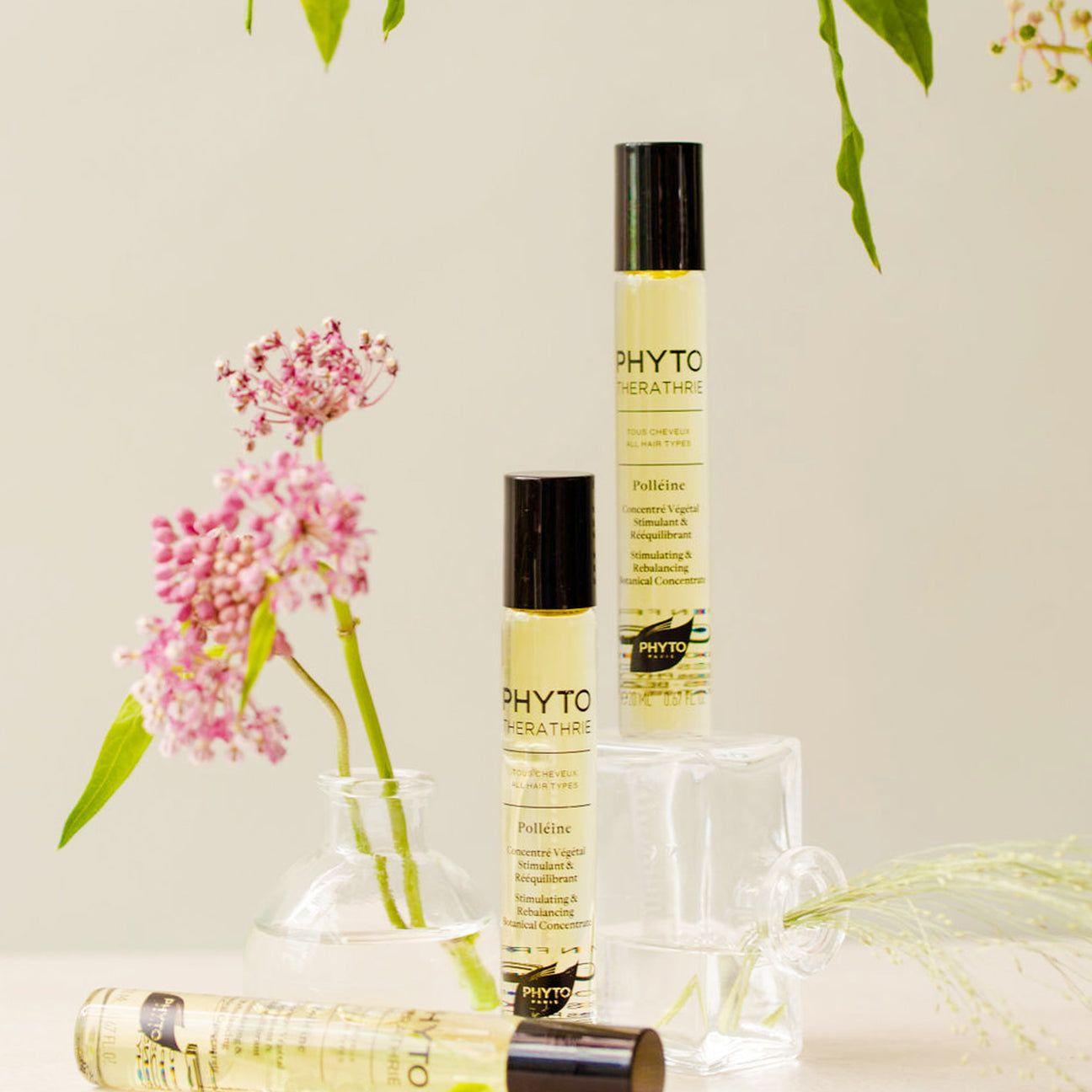 Phyto Paris Phytopolline hair and scalp treatment in a 0.67 fl oz bottle, suitable for nourishing and revitalizing hair and scalp.