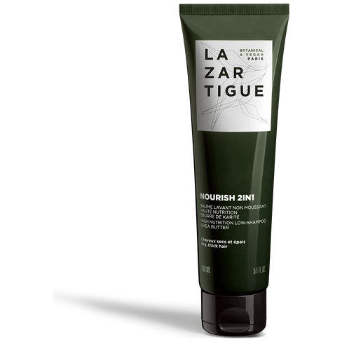 Lazartigue Nourish conditioner in a bottle, designed for nourishing hair, from Pasteur Pharmacy.