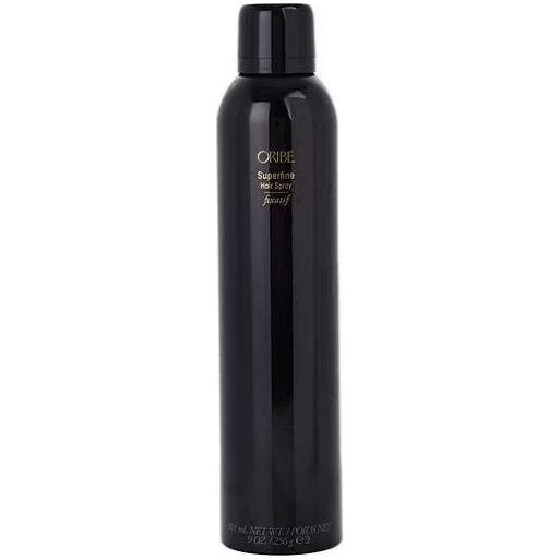 Oribe Superfine Hair Spray 301ml bottle, lightweight hold for fine hair, with a sleek design and clear branding.