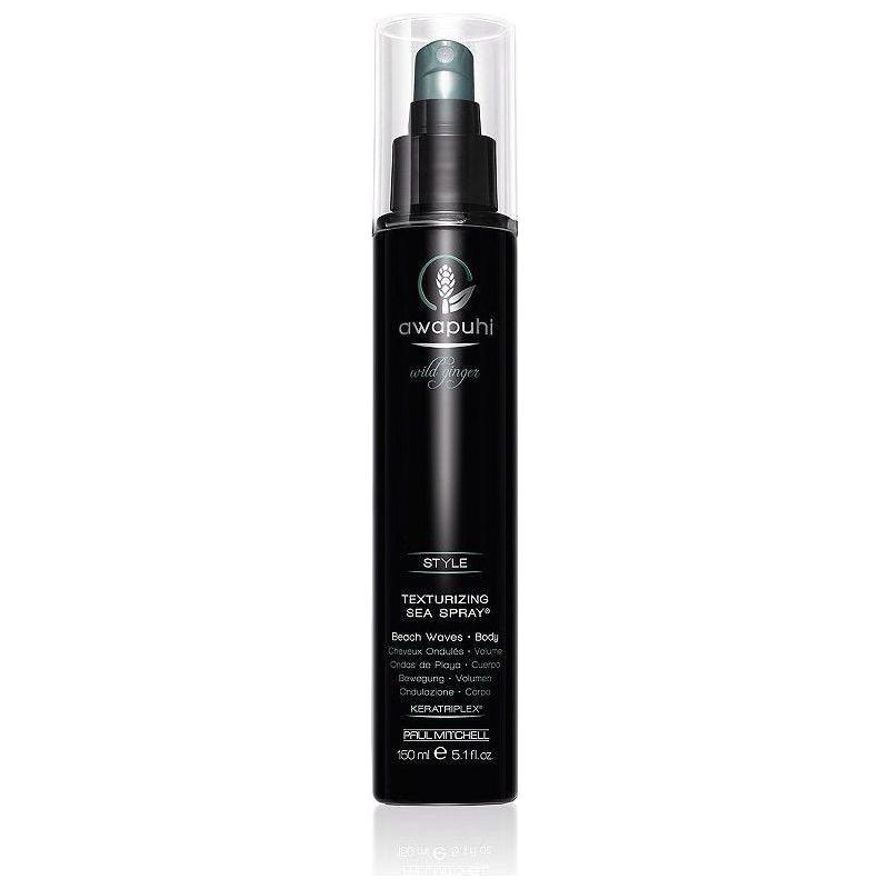 Paul Mitchell Awapuhi Wild Ginger Texturizing Sea Spray in 150ml bottle, showcasing the hair spray and its packaging.