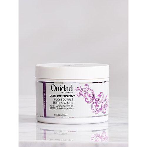 Ouidad Curl Immersion Silky Souffle Hair Styling Cream in 8 oz, smooth and define curly hair with a lightweight setting creme