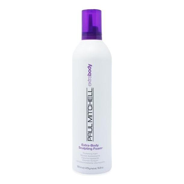 Paul Mitchell Extra Body Sculpting Foam in 16.9 oz bottle, hair styling foam for added volume and support