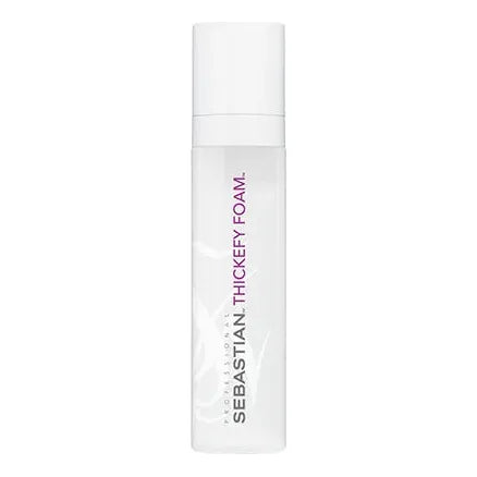 Sebastian Thickefy Foam hair styling foam in 200ml bottle, used for adding volume and thickness to hair.