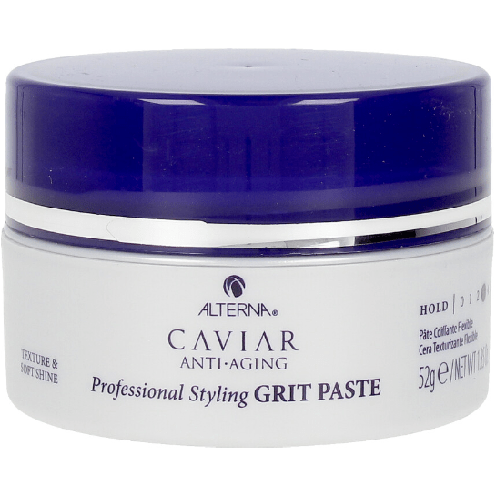 Alterna Caviar Anti-Aging Professional Styling Grit Paste in 52g jar, ideal for textured hair styling and hold.