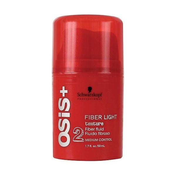 Schwarzkopf Osis+ Plus Fiber Light hair styling product in 1.7 oz jar, used for texture and hold in hairstyling.