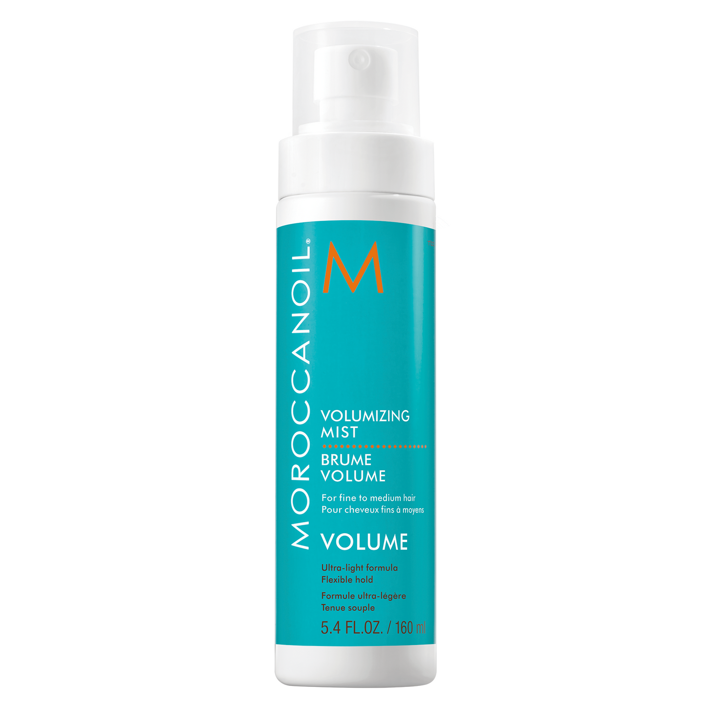 Moroccanoil Brume Volume Volumizing Mist in 5.4 oz spray bottle, hair styling product for adding volume and lift
