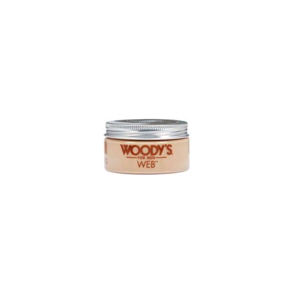 Woody's For Men Pomade in 3.4 oz jar, a hair styling product for men with a classic pomade formula and natural shine.