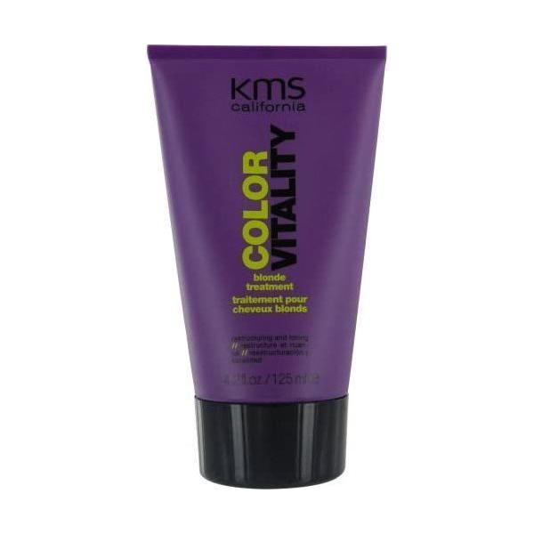 KMS California Color Vitality Blonde Hair Treatment in a 4.2 oz bottle, designed to enhance and protect blonde hair color.