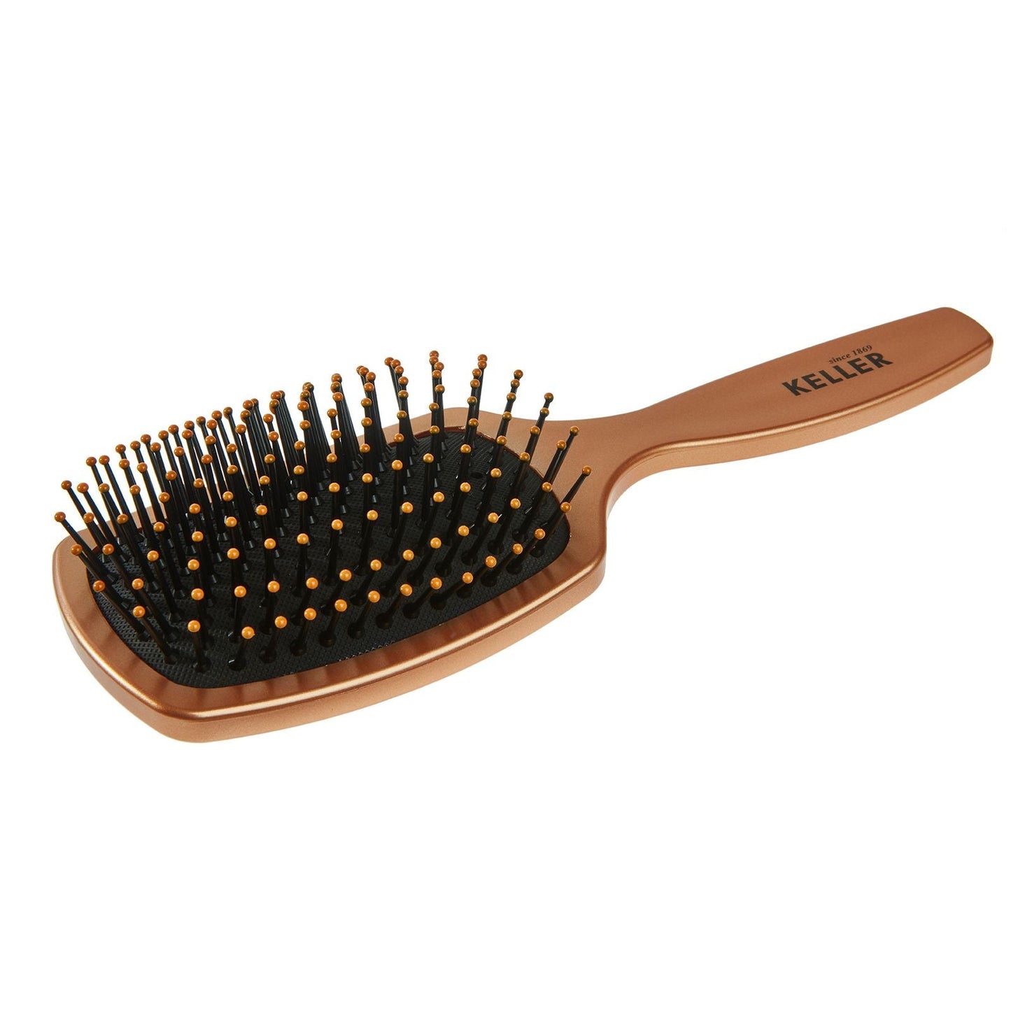 Keller Cooper Line L Size Paddle Brush by Pasteur Pharmacy, with wide bristles for gentle hair detangling and smoothing.