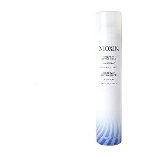 Nioxin Niospray ExtraHold Hairspray 10.1 oz bottle, strong hold styling spray for hair.