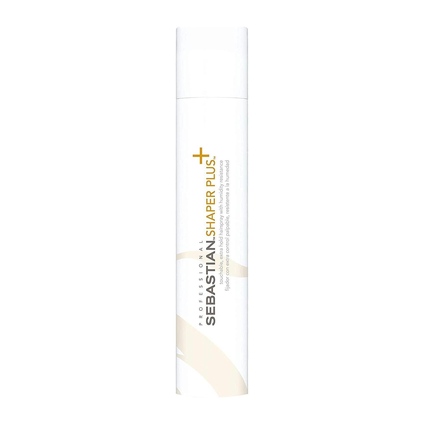 Sebastian Shaper Plus Extra Hold Styling Hairspray in a 10.6 fl oz bottle, offering strong hold and flexible control for all-day style.