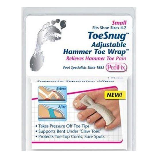 Small PediFix ToeSnug adjustable hammer toe wrap from Pasteur Pharmacy, designed to help correct toe alignment and provide comfort.