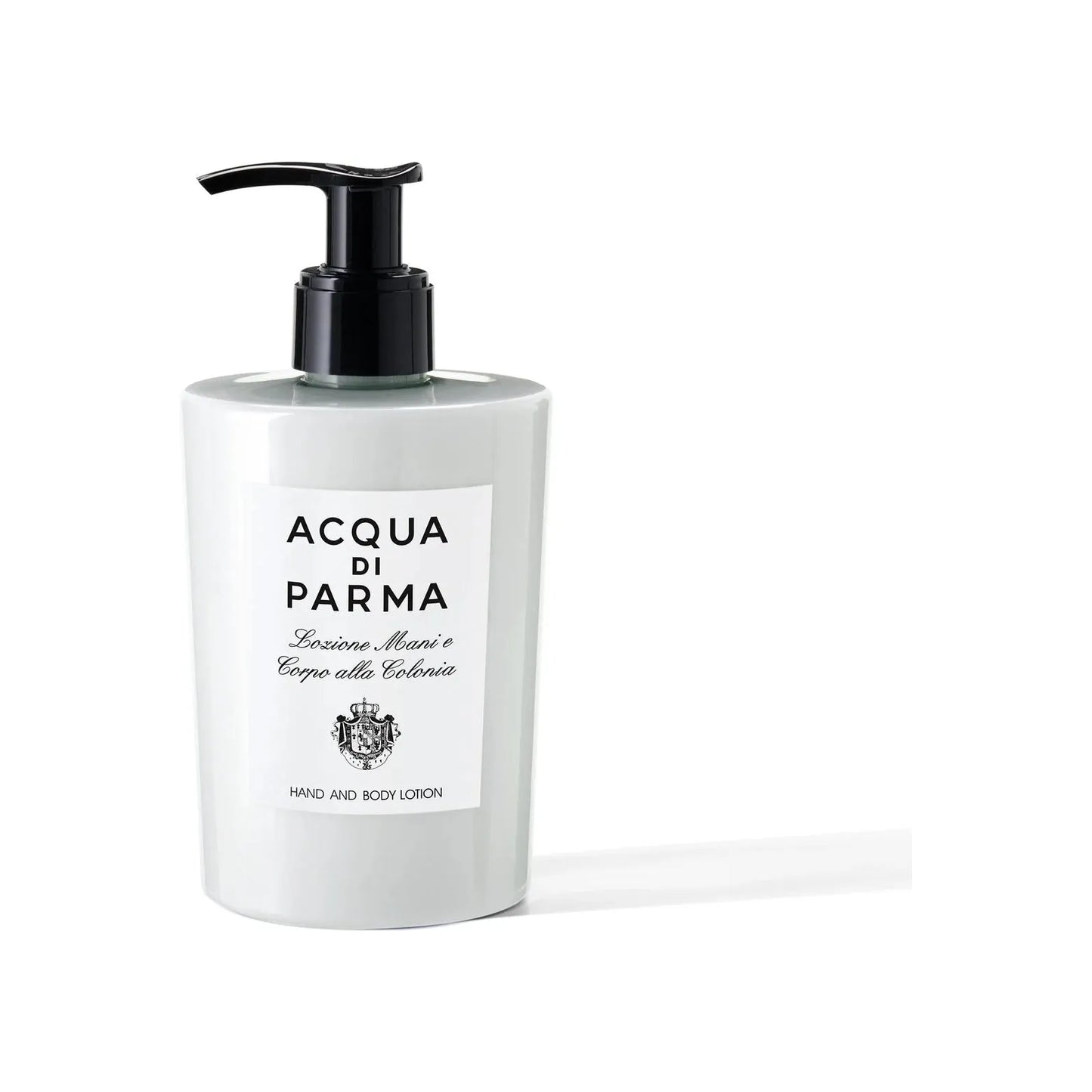 Acqua Di Parma Hand and Body Lotion 300ml with elegant packaging, moisturizing cream for soft skin, by Pasteur Pharmacy.